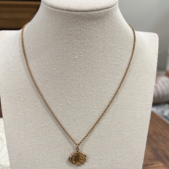 Dior Gold Necklace and Earring Set - Picture 10 of 12